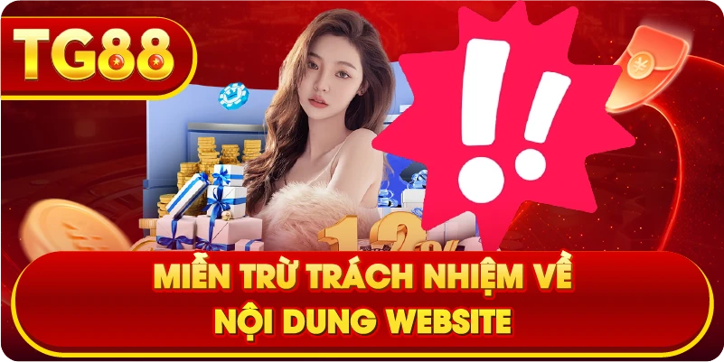Miễn trừ trách nhiệm về nội dung website